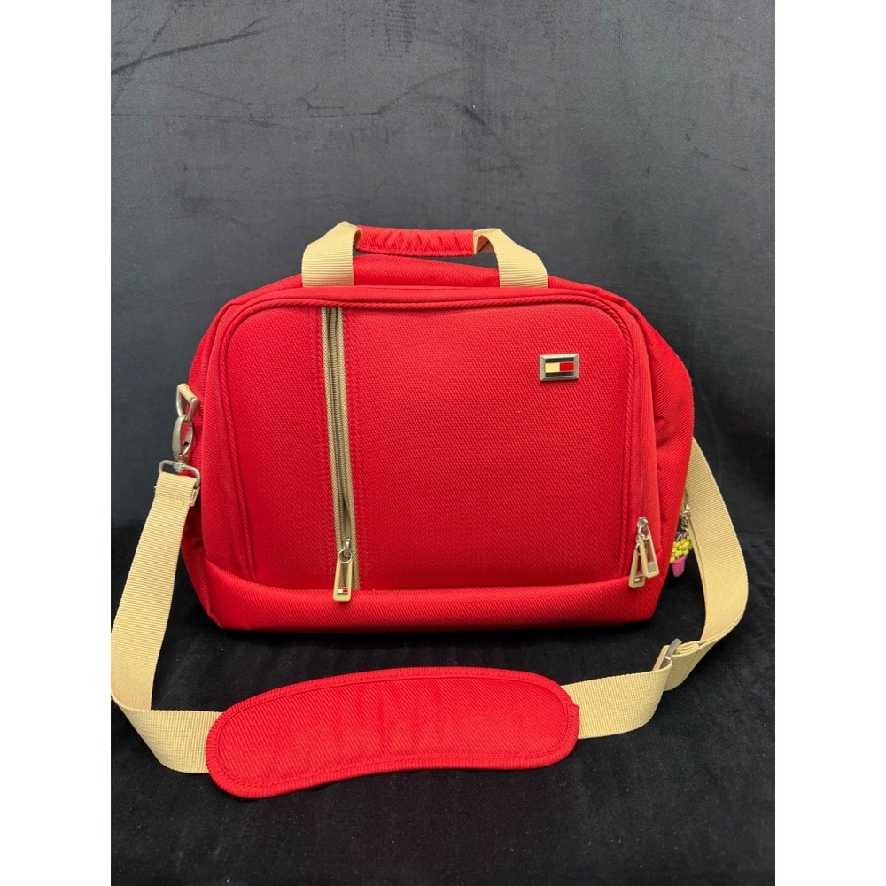 Tommy Hilfiger Red Computer Bag Travel Bag Laptop iPad Commuter Shoulder Case